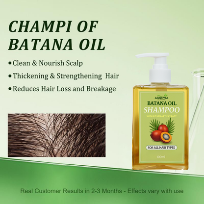 AUREVIA™ Batana Oil Shampoo — With Rosemary Extract